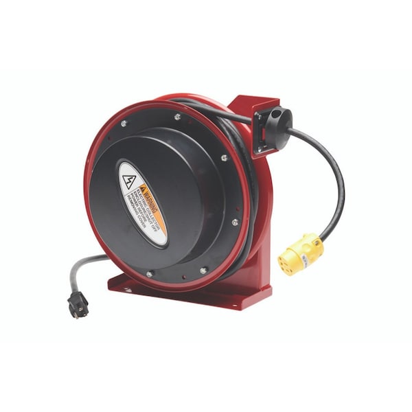 Reelcraft Cord Reel, Red Reel Color, 45 ft Length, 1 Outlets L-4545-123-3-PALLET - main